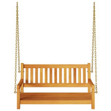 Garden Swing Bench Brown 119 x 35 x 47cm Solid Acacia wood 4105521