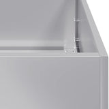 Planter 120x40x80 cm Galvanised Steel 860722