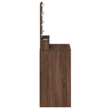 Dressing Table Brown Oak 50 x 41 x 135 cm Engineered Wood 865124