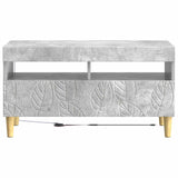 LED TV Cabinet Concrete Grey Engineered Wood 897218