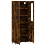 Highboard Smoked Oak 69.5x34x180 cm Engineered Wood 3198230