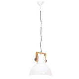 320538 Industrial Hanging Lamp 25 W White Round 40 cm E27