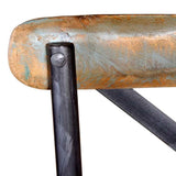 244014 Bar Stool Solid Reclaimed Wood