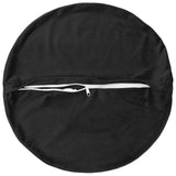 Cushion with Pillow HEERLEN 6 pcs Black Velvet 929348