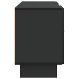 TV Cabinet 102 x 34.5 x 50 cm Black Engineered Wood 894006