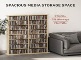 16-Compartment Media Shelf - Nature Wood Finish T3398P343162