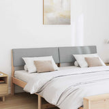 Upholstered Headboard Light Grey 180 cm Solid Pine Wood 879104