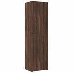 Slim Storage Cabinet Brown Oak 50x42.5x225 cm Engineered Wood 3281307