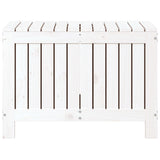 Garden Storage Box White 76x42.5x54 cm Solid Wood Pine 836145