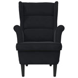 Armchair Black 92 x 71 x 91 cm Velvet 42012826