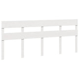 Bed Frame without Mattress White 200x200 cm Solid Wood Pine 3302307
