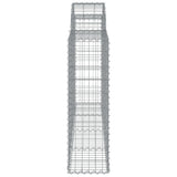 Arched Gabion Basket 200x30x100/120 cm Galvanised Iron 153485
