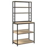 Kitchen Shelf Sonoma Oak 80 x 40 x 168 cm Engineered Wood 883887