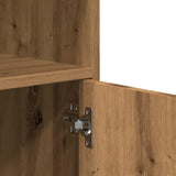 Rolling Cabinet Artisian Oak 55x40x91 cm Engineered Wood 853190
