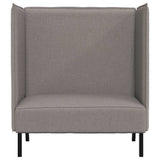 Highback Sofa Taupe 109 x 56 x 121 cm Fabric 42010838