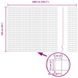 Euro Fence Green 1.6 x 10 m PVC-coated iron 42004345