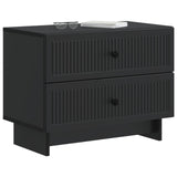 Bedside Cabinet Black 62 x 34.5 x 47.5 cm Engineered Wood 893856