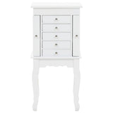 Free Standing Jewelery Cabinet White 246960