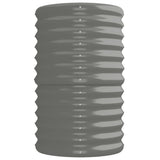 Garden Raised Bed Galvanised Steel 224x40x68 cm Grey 318899