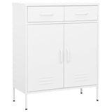 Storage Cabinet White 80x35x101.5 cm Steel 336161