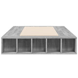 Bed Frame without Mattress Grey Sonoma 90x190 cm Single 3280529