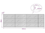 Gabion with 5 mm Wire and 5x5 cm Mesh 350x10x150 cm 3463993