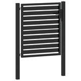 Garden Gate Lockable Black 100x100 cm Aluminium 42004146