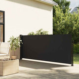 Retractable Side Awning Black 140x600 cm 4004504