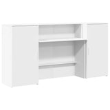 Reception Desk White 200x50x103,5 cm Engineered Wood 3324214