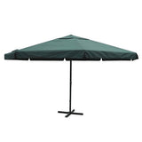 Garden Parasol Green Aluminium 500 cm 40302