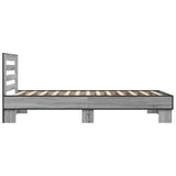 Bed Frame without Mattress Grey Sonoma 100x200 cm 845650