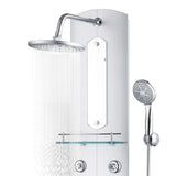 Shower Panel Unit 25x43x120 cm Silver 142994