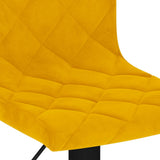 Bar Stools 2 pcs Mustard Yellow Velvet 333738