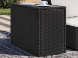 Garden Side Table Black 365982
