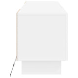 LED TV Cabinet White Engineered Wood 896025