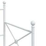 Day Bed without Mattress White 90x200 cm Steel 4104682