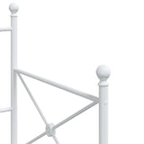 Day Bed without Mattress White 90x200 cm Steel 4104682