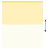 Roller Blind Blackout Yellow 125x150 cm Fabric Width 121.6 cm Polyester 4012043