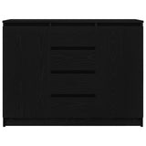 Sideboard with Drawers Black Oak 100.5x35x76 cm Engineered Wood 3328445