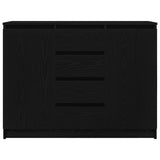 Sideboard with Drawers Black Oak 100.5x35x76 cm Engineered Wood 3328445