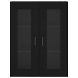 Wall Mounted Cabinet Black 69.5x34x90 cm 828477