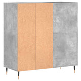 Record Cabinet Concrete Grey 84.5x38x89 cm Engineered Wood 831768