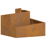 Garden Planter Brown 60 x 60 x 50 cm Weathering Steel 873577