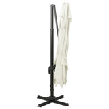 Cantilever Garden Parasol with Double Top 300x300 cm Sand 312368