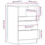 Bedside Cabinets 2 pcs Concrete Grey Engineered Wood 811241