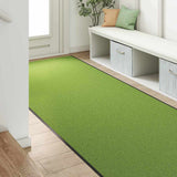 Doormat Other Green and Black 120 x 350 cm Polyamide and PVC 4100731