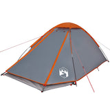 Camping Tent Dome 2-Person Grey and Orange Waterproof 94767