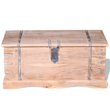 Storage Chest Brown Solid Acacia wood Medium Storage Chest 244053