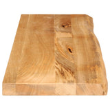 Table Top Live Edge 120x40x3.8 cm Solid Wood Mango 370494