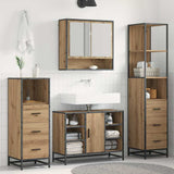 Bathroom Furniture Set 4 pcs Artisan Oak Engineered Wood 3402337